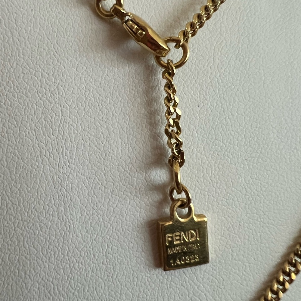 FENDI Necklace Gold Tone - Picture 4 of 5
